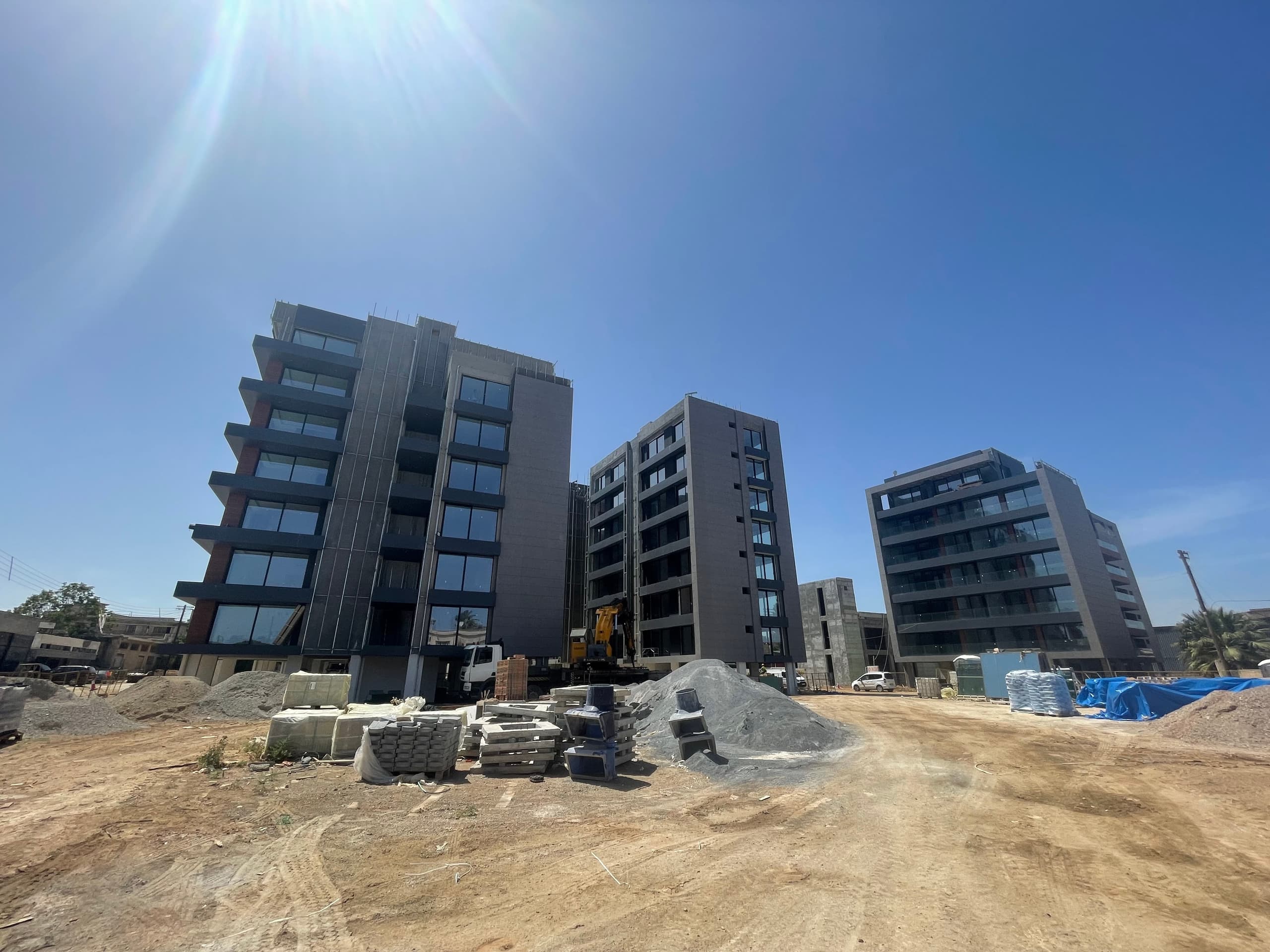 Arkın Varosha Residences inşaat sürecinde dış görünüm